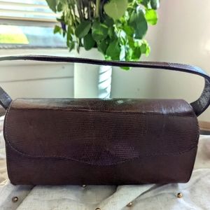 Vintage Handmade Lizard Handbag from Africa